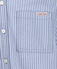 Calvin Klein Boys' 8-16 Resort Short-Sleeve Woven Shirt