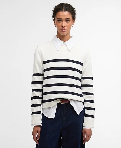 Barbour Women's Fern Knitted Stripe Jumper