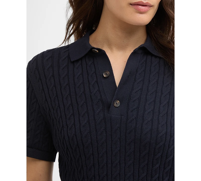 Barbour Women's Hartland Knitted Polo Jumper