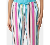 Hue Women's Sea Bright Stripe Pj Capri