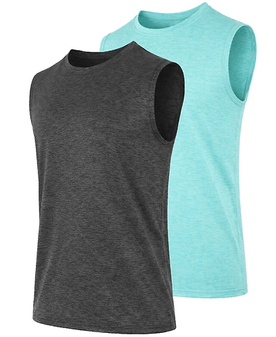 Galaxy Kick Start Gear Men's Crewneck T-Shirt, 2-Pack