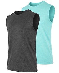 Galaxy Kick Start Gear Men's Crewneck T-Shirt, 2-Pack