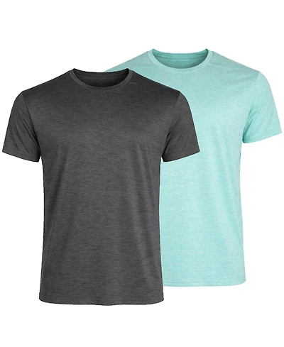 Galaxy Kick Start Gear Men's Crewneck T-Shirt, 2-Pack