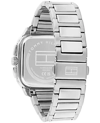Tommy Hilfiger Men's Multifunction Silver Tone Stainless Steel Bracelet Watch, 39mm