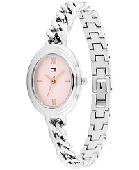 Tommy Hilfiger Women's Quartz Silver Tone Stainless Steel Chain Bracelet Watch, 21.5mm