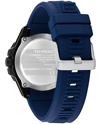 Tommy Hilfiger Men's Quartz Blue Silicone Strap Watch, 40mm