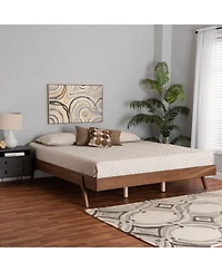 Boxton Studio Sarita 62.6" Wood Mid-Century Design Bed Frame, Queen