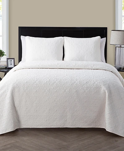 Vcny Home Caroline Embossed 3-Pc. Quilt Set