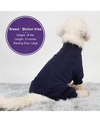 Aronkl Dog Fleece Pajamas For Warmth Comfort