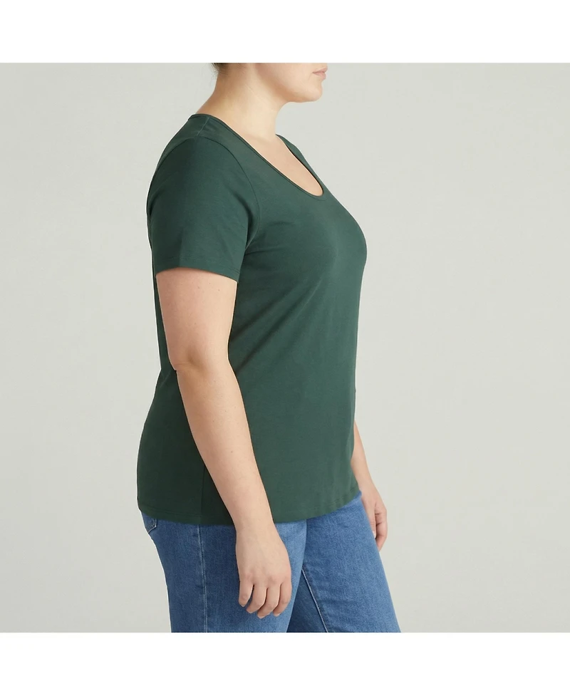 Universal Standard Women's Plus Scoop Neck Tee
