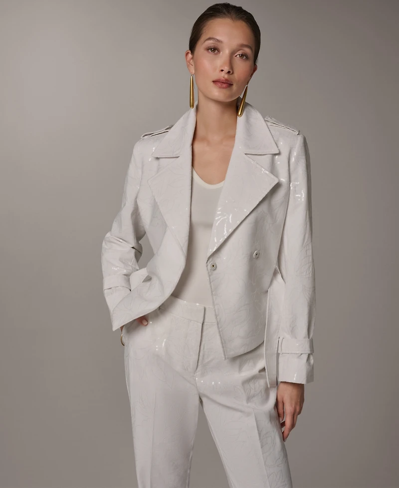 Donna Karan New York Women's Notch Lapel Collar Jacket