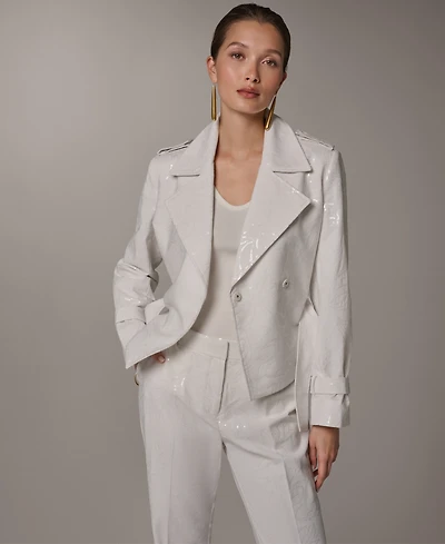 Donna Karan New York Women's Notch Lapel Collar Jacket