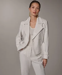 Donna Karan New York Women's Notch Lapel Collar Jacket