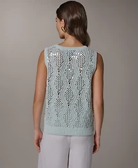 Donna Karan New York Women's Crew Neck Sweater Vest