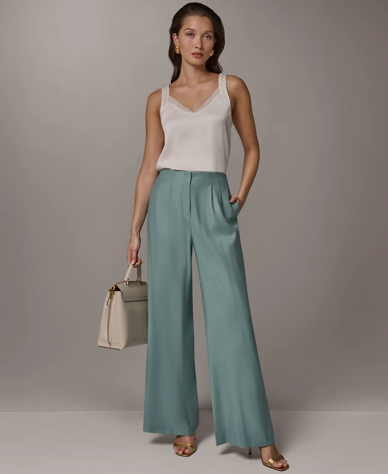 Donna Karan New York Women's Pleated Wide-Leg Pants