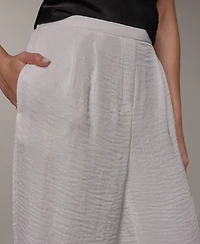 Donna Karan New York Women's Wide-Leg Pull-On Pleated Pants