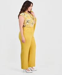 Kasper Plus L-Pocket Straight Pants