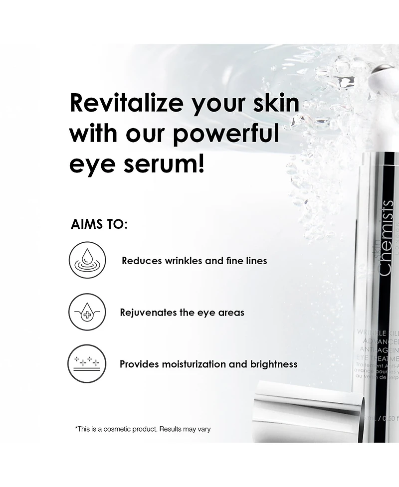 skinChemists Wrinkle Killer Advanced Anti-Aging Eye Treatment 15ml