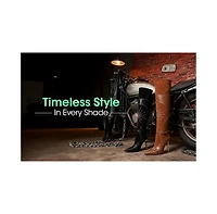 London Rag Women's Medira Pointed Toe Embellished Stiletto Boots