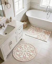 Madison Park Casablanca Tufted Cotton Bath Rug, 25" Round