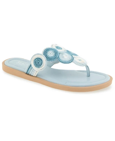 Kenneth Cole Reacton Women's Spiraling Thong Flat Sandals