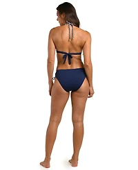 La Blanca Women's Mariner Blooms Rope Detail Halter Top