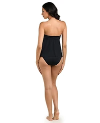 La Blanca Women's Island Goddess Bandeau Neck Tankini Top