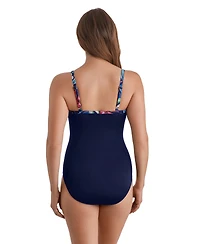 ShapeSolver Sport by Mimi Flamingo Women's Pull-On One-Piece Swimsuit