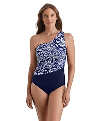 ShapeSolver Women's One-Shoulder One-Piece Swimsuit
