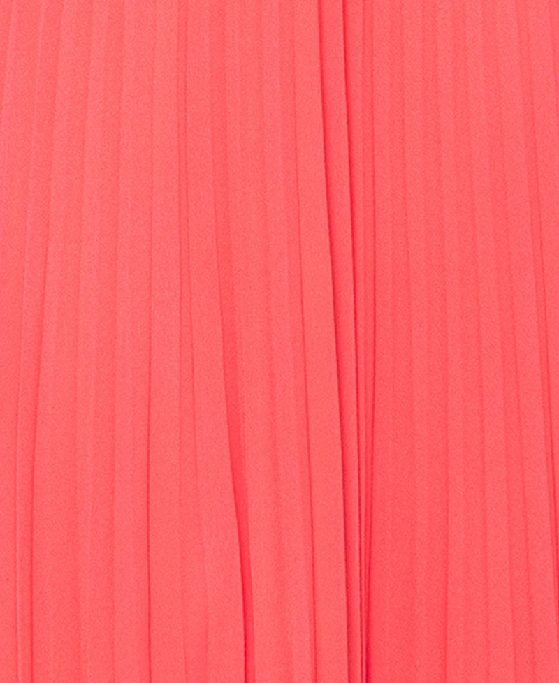 Xscape Women's V-Neck Pleated Sleeveless Gown