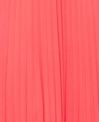 Xscape Women's V-Neck Pleated Sleeveless Gown