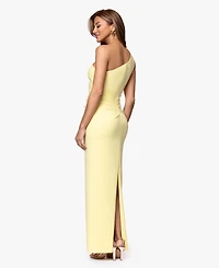 Xscape Women's One Shoulder Sleeveless Gown