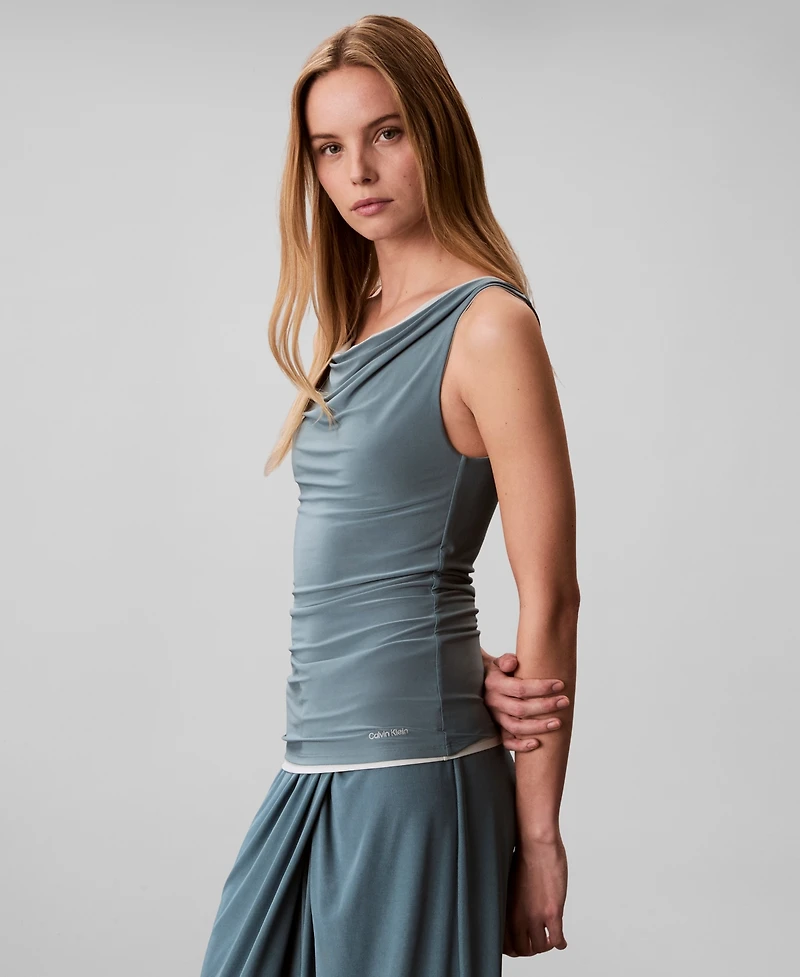 Calvin Klein Women's Second Skin Reversible Sleeveless Tank Top