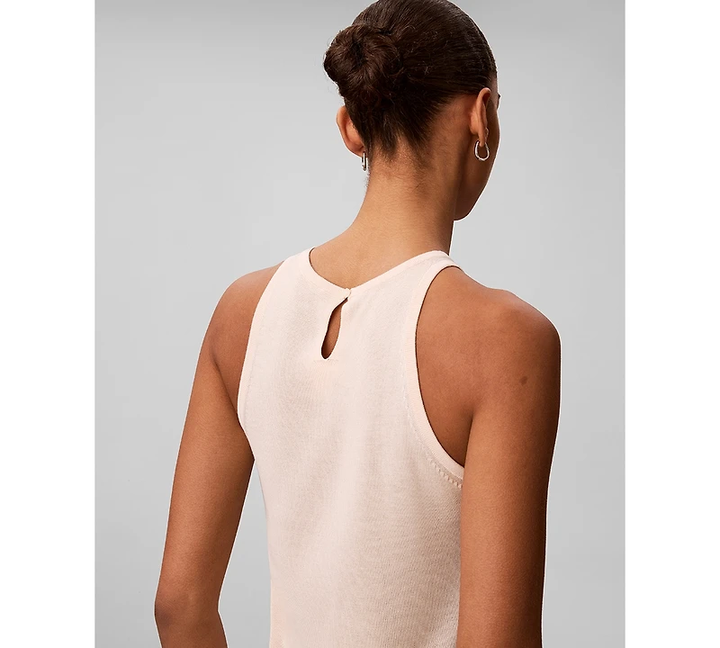Calvin Klein Women's Viscose Sleeveless Crewneck Tank Top