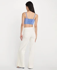 Good American Women's High-Rise Wide-Leg Jeans