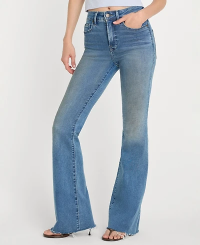 Good American Women's Flare-Leg Mid-Rise Jeans