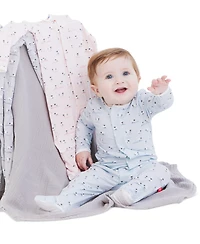 Magnetic Me Baby Boys' Footie, Reversible Bib, and Blanket Gift, 3-Piece Set