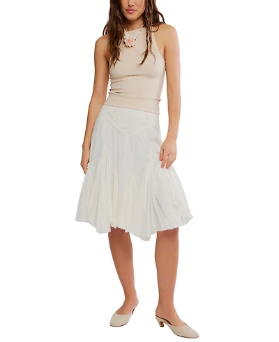Free People Women's Frida Godet Pull-On Midi Skirt