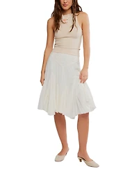 Free People Women's Frida Godet Pull-On Midi Skirt
