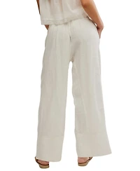 Free People Women's Mid-Rise Wide-Leg Pants