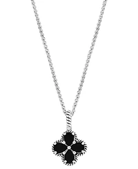 Effy Collection Onyx Pendant Necklace in Sterling Silver