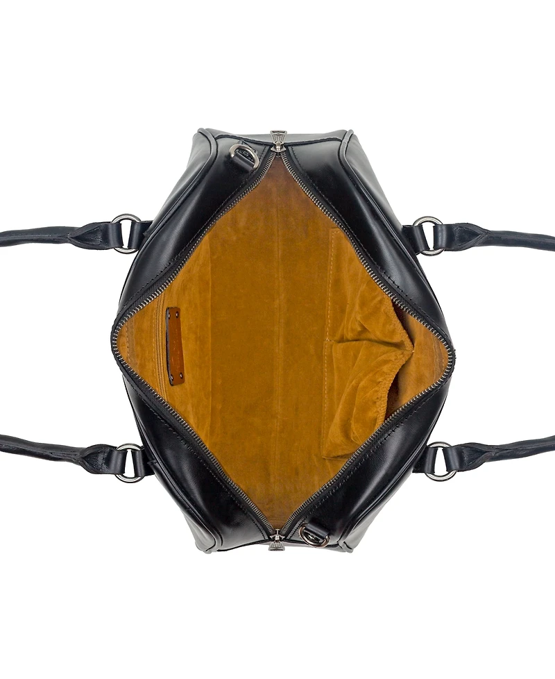 Patricia Nash Pomezia Large Leather Crossbody Satchel Bag