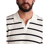 Karl Lagerfeld Paris Men's Short-Sleeve Regular-Fit Polo Sweater