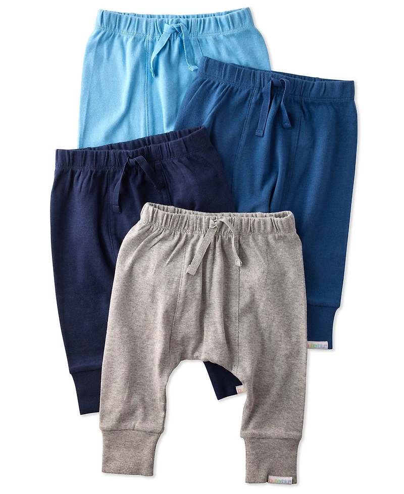 butterblu Baby Boys' or Girls' Drawstring Jogger Pants, 4-Pack