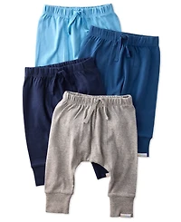 butterblu Baby Boys' or Girls' Drawstring Jogger Pants, 4-Pack