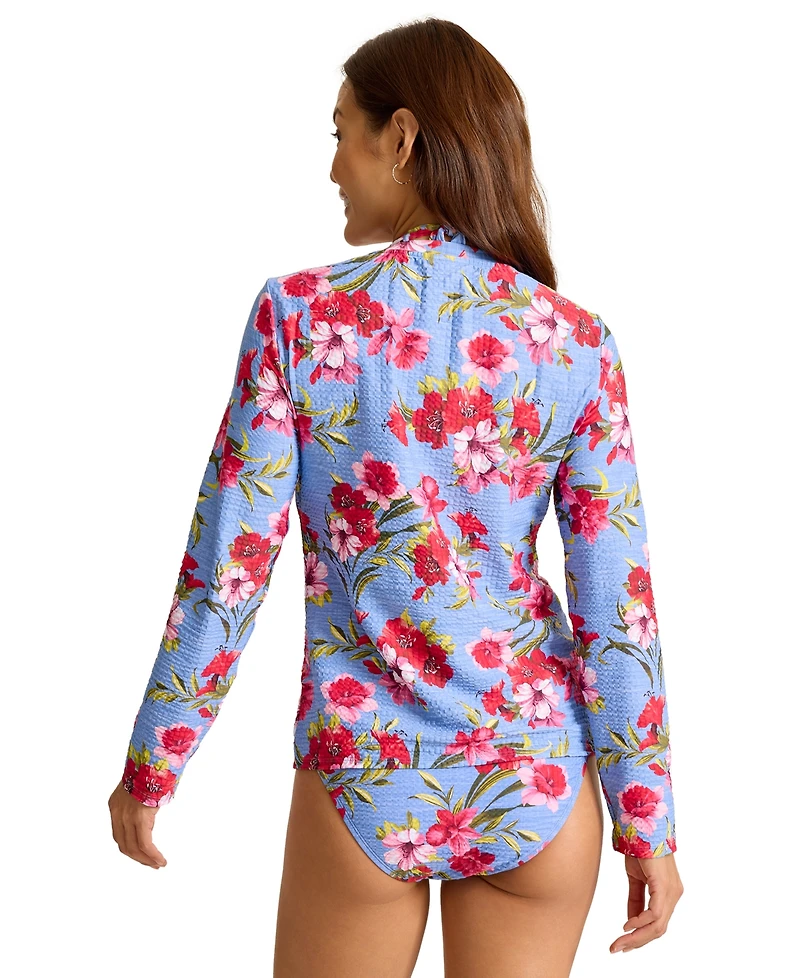 Tommy Bahama Women's Long-Sleeve Full-Zip Rashguard