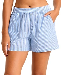 Tommy Bahama Women's Striped Pull-On Swim Shorts
