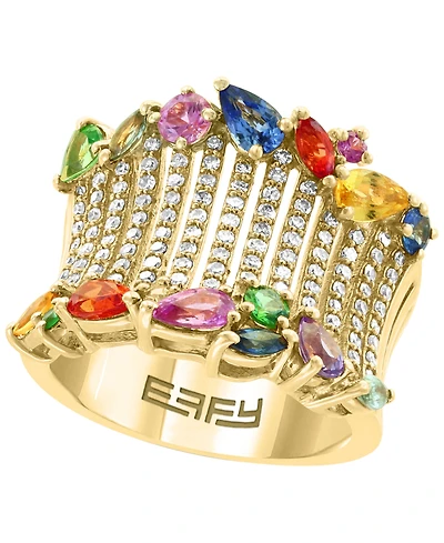 Effy Collection Multi-Gemstone (2.505 ct. t.w.) Ring in 14k Yellow Gold