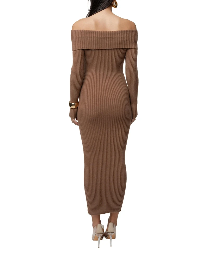Jluxlabel Women's Kira Ribbed Midi Dress