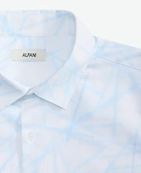 Alfani Men's Danny Abstract Print Short-Sleeve Button-Up Shirt, Macy's Exclusive
